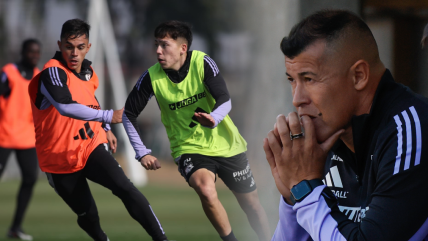   Jorge Almirón probó dos equipos para el duelo de Colo Colo ante Ñublense 