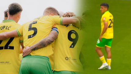   Marcelino Núñez aportó una asistencia de tiro libre en el triunfo de Norwich ante Portsmouth 